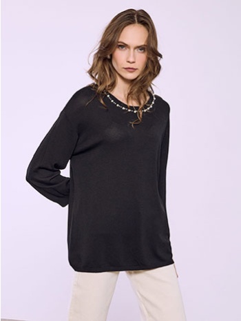 μπλούζα με πέρλες στη λαιμόκοψη sq7572.4818+1 σε προσφορά