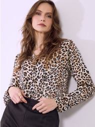 πουκάμισο σατέν λεοπάρ ...