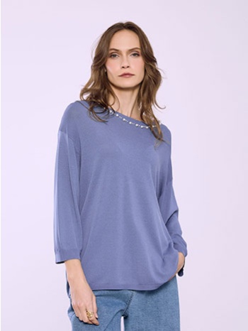 μπλούζα με πέρλες στη λαιμόκοψη sq7572.4818+4 σε προσφορά