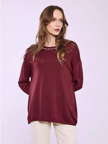 μπλούζα με πέρλες στη λαιμόκοψη sq7572.4818+5 σε προσφορά