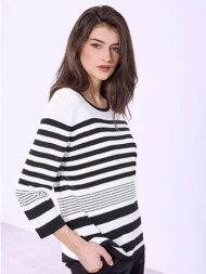 μπλούζα ριγέ με βισκόζη ...