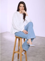 πουκάμισο βαμβακερό με βολάν sq7743.3947+3