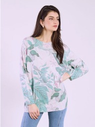 μπλούζα φλοράλ oversized ...