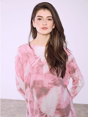 μπλούζα εμπριμέ με απαλή υφή sq7568.4002+3 σε προσφορά