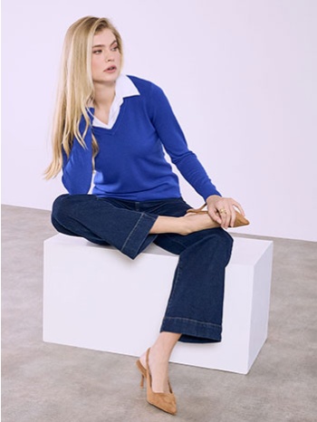 πουλόβερ με γιακά sq1738.4920+8 σε προσφορά