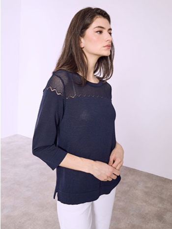 μπλούζα με διάτρητες λεπτομέρειες sq7616.4552+5 σε προσφορά