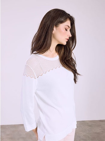 μπλούζα με διάτρητες λεπτομέρειες sq7616.4552+3 σε προσφορά