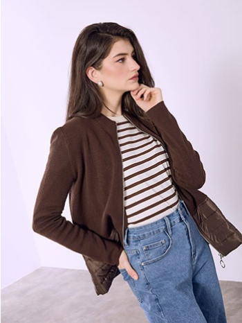 ζακέτα με καπιτονέ τελείωμα sq7568.5125+3 σε προσφορά