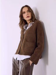 ζακέτα πλεκτή με τσέπες sq7568.5242+3