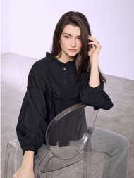 πουκάμισο βαμβακερό με βολάν sq7743.3947+1