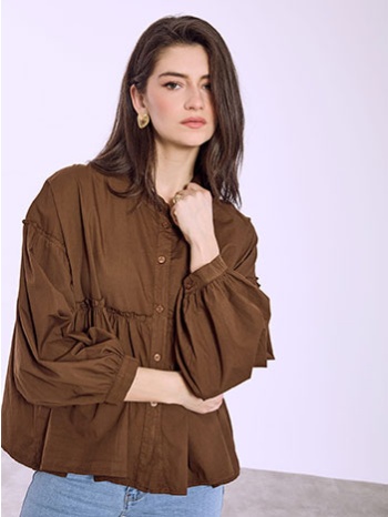 πουκάμισο βαμβακερό με βολάν sq7743.3947+2 σε προσφορά