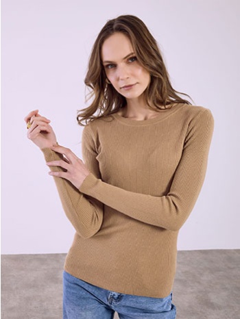 μπλούζα ριπ μονόχρωμη sq9844.4035+7 σε προσφορά