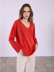 πουλόβερ με v λαιμόκοψη sq7587.4930+16