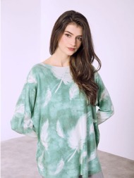 μπλούζα εμπριμέ με απαλή ...