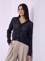 ζακέτα πλεκτή διάτρητη ...