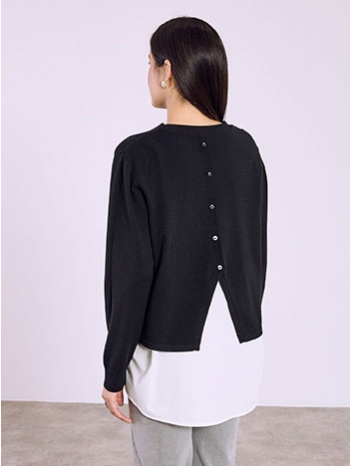 πουλόβερ με άνοιγμα πίσω sq7568.4124+1 σε προσφορά