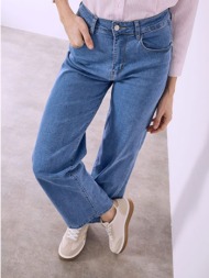 τζιν wide leg push up sq1796.1565+1