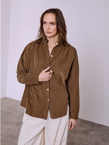 πουκάμισο βαμβακερό κοτλέ sq7639.3120+2 σε προσφορά