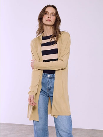 ζακέτα μακριά με τσέπες sq7616.5330+4