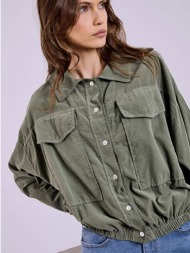 μπουφάν κοτλέ με ελαστικό τελείωμα sq7639.6118+5