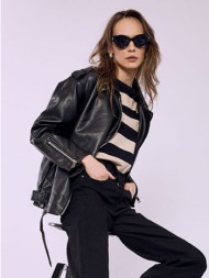 μπουφάν biker δερματίνης sq7982.6043+1