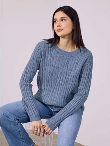 πουλόβερ με ανάγλυφες λεπτομέρειες sq7568.4072+4 σε προσφορά