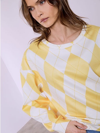 μπλούζα με ρόμβους sq7587.4739+4 σε προσφορά