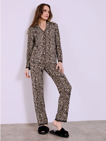 σετ πιτζάμας με animal print sq9858.0333+2 σε προσφορά