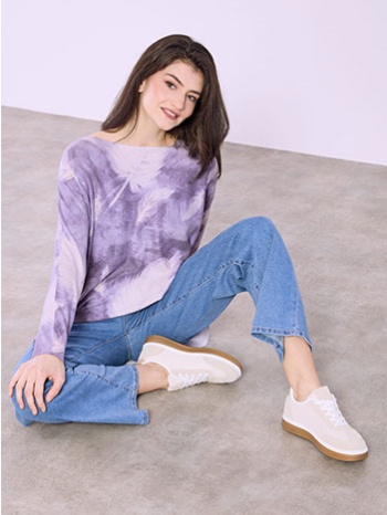 μπλούζα εμπριμέ με απαλή υφή sq7568.4002+2 σε προσφορά