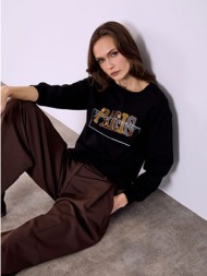 μπλούζα paris με strass sq7578.4349+4