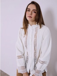 πουκάμισο με κεντητά ...