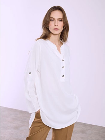 μπλούζα oversized με κουμπιά sq1518.4030+4