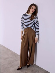 παντελόνα μονόχρωμη με ...