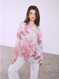 μπλούζα φλοράλ oversized ...