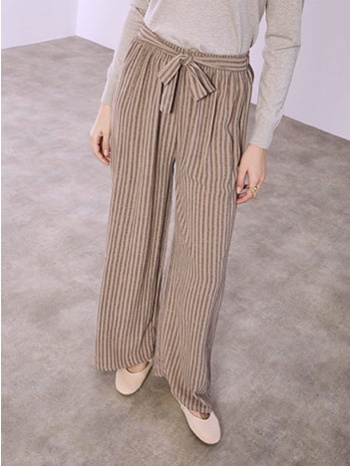 παντελόνα ριγέ με δέσιμο sq1430.1885+2 σε προσφορά