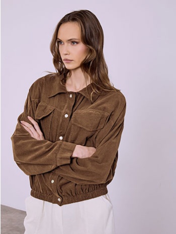 μπουφάν κοτλέ με ελαστικό τελείωμα sq7639.6118+2 σε προσφορά