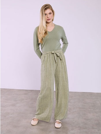 παντελόνα ριγέ με δέσιμο sq1430.1885+3 σε προσφορά