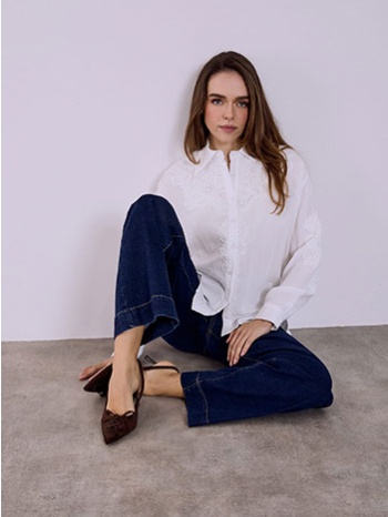 πουκάμισο με κεντητές λεπτομέρειες sq7572.3542+1 σε προσφορά