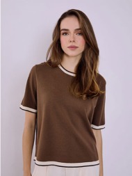 τοπ πλεκτό κοντομάνικο ...