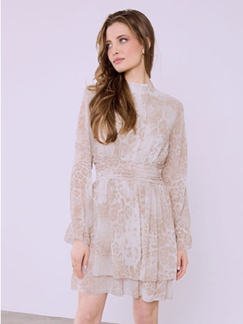 φόρεμα μίνι λεοπάρ με βολάν sq7594.8760+1 σε προσφορά