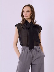 μπλούζα ημιδιάφανη με ...