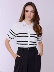 μπλούζα με strass και πέρλες sq7561.4056+3