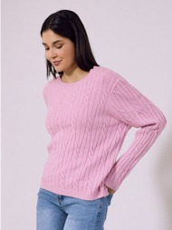 πουλόβερ με ανάγλυφες λεπτομέρειες sq7568.4072+5