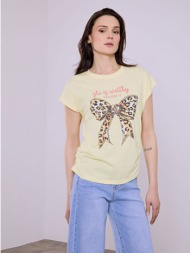 μπλούζα με τύπωμα φιόγκο ...