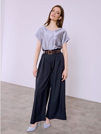 παντελόνα με πιέτες sq7702.1510+4