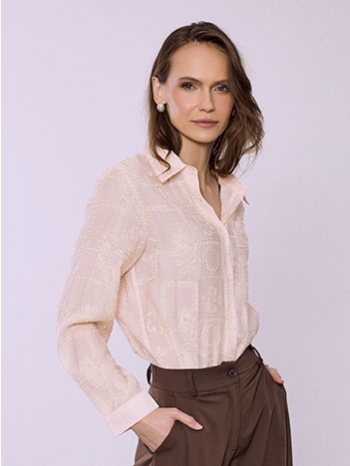 πουκάμισο με μεταλλιζέ κεντήματα sq9844.3003+4 σε προσφορά