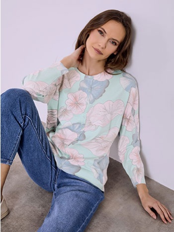 ζακέτα φλοράλ με strass sq7568.5031+2 σε προσφορά