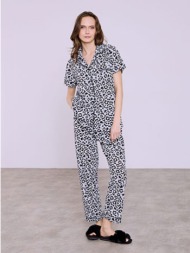 σετ πιτζάμας λεοπάρ κοντομάνικη sq7983.0283+1