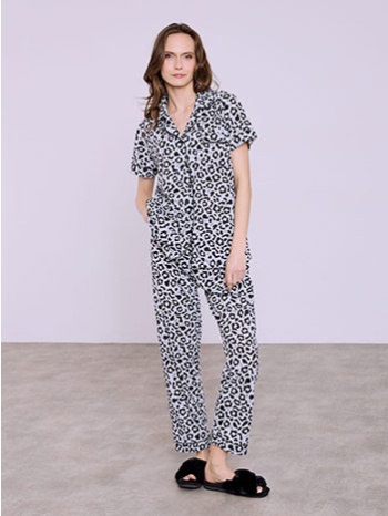 σετ πιτζάμας λεοπάρ κοντομάνικη sq7983.0283+1 σε προσφορά