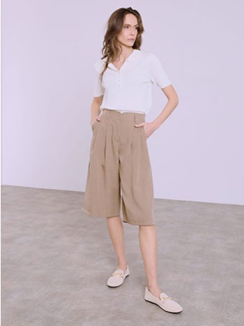 βερμούδα με πιέτες sq7732.1395+3 σε προσφορά